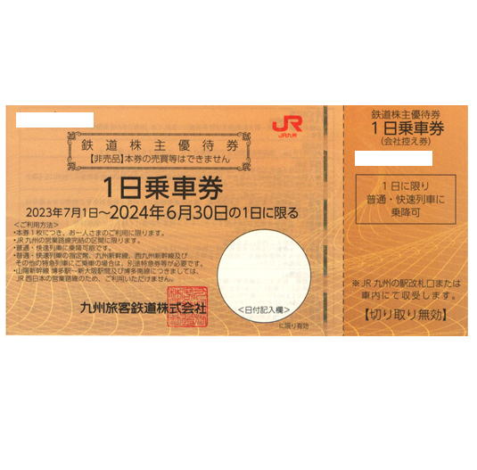 JR九州株主優待券格安販売（郵送受取） - チケットキング Online Shop
